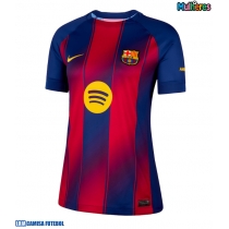 Camisa de Futebol Barcelona Pau Cubarsi #5 Equipamento Principal Mulheres 2025-26 Manga Curta